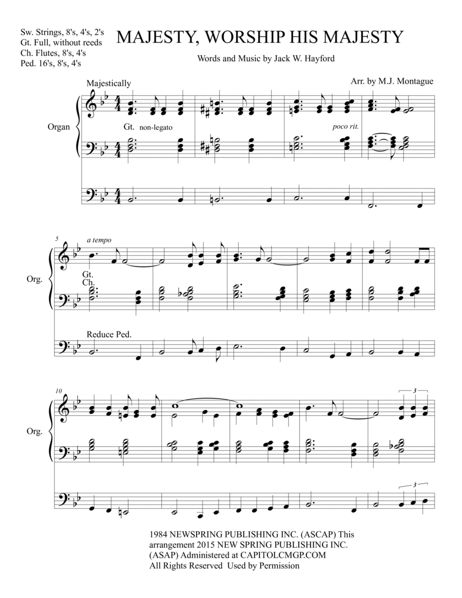 Majesty Organ Solo scores gallery preview page 1