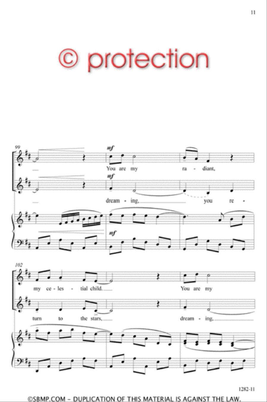 Lunar Lullaby - SA Octavo SA scores gallery preview page 10