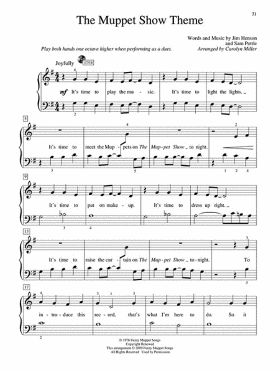 Teaching Little Fingers to Play More Children's Songs Piano Method scores gallery preview page 6