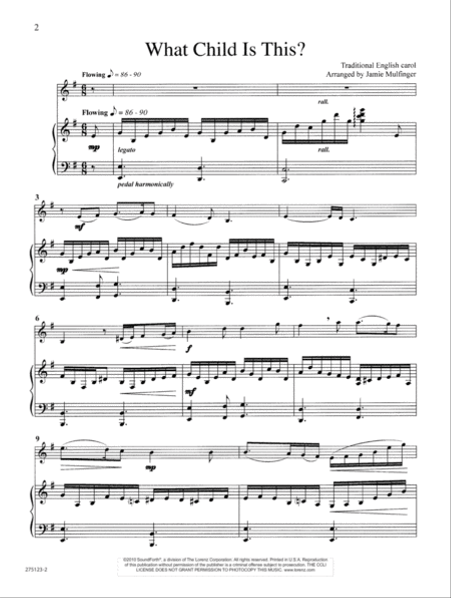 Christmas Journeys Flute Solo scores gallery preview page 2