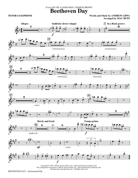 Beethoven Day - Tenor Sax