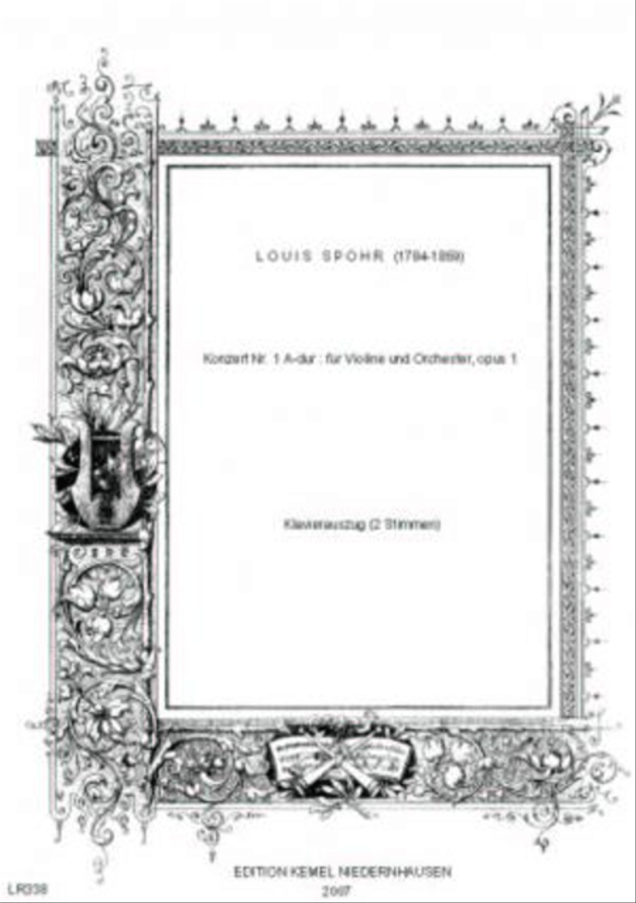 Konzert Nr. 1 A-dur Violin Solo scores gallery preview page 1