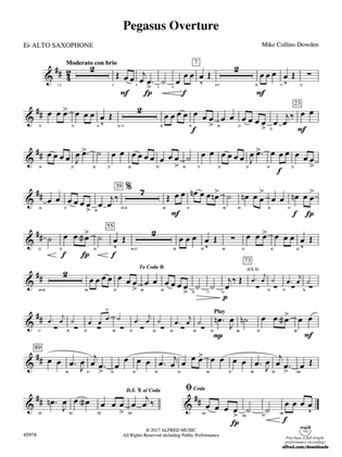 Pegasus Overture: E-flat Alto Saxophone