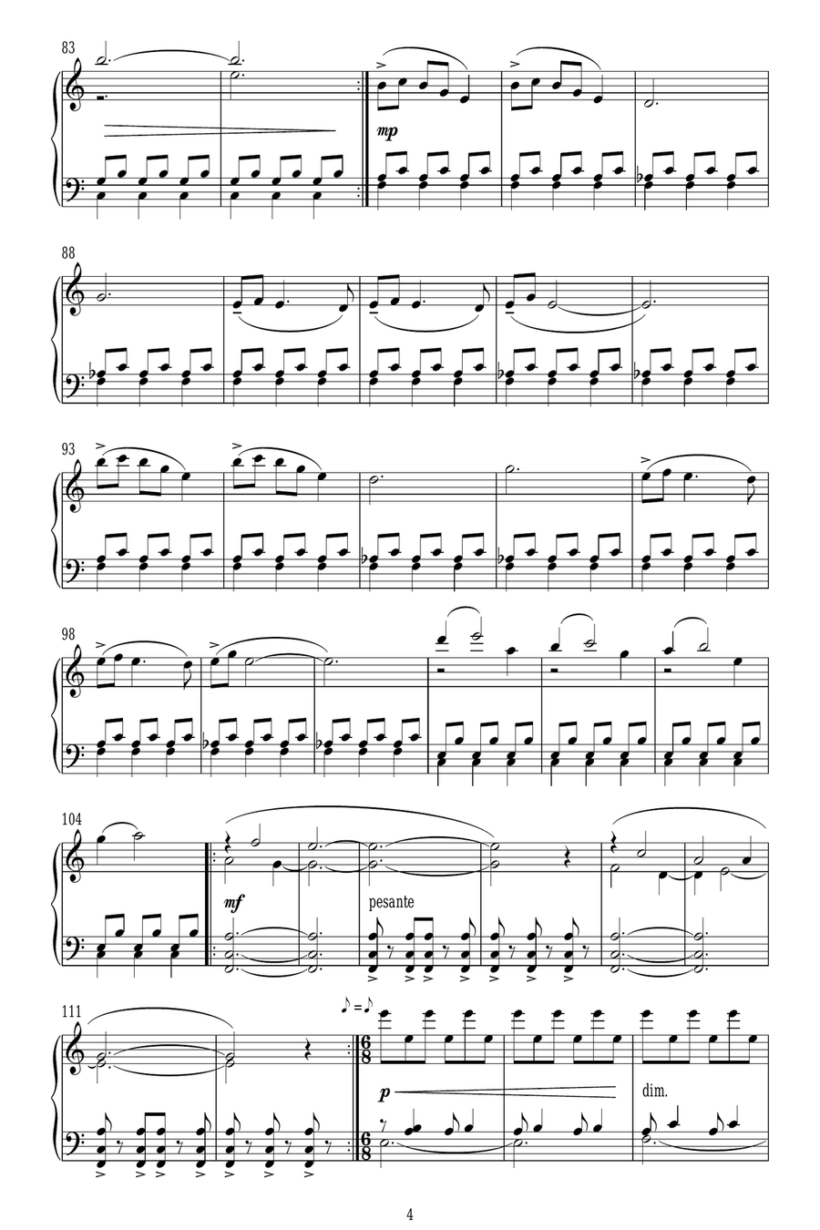 Downton Abbey (Theme) Piano Solo scores gallery preview page 4