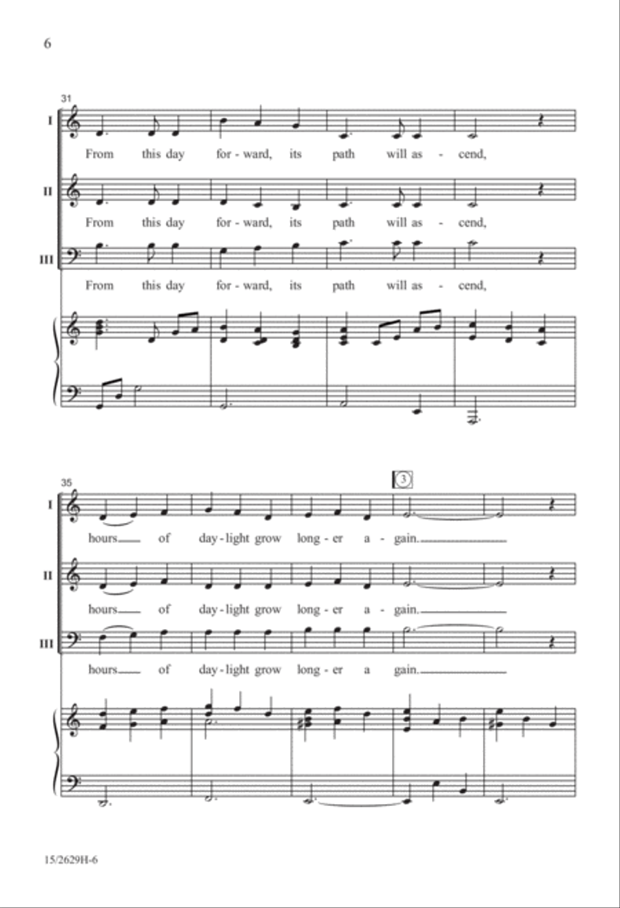 Winter Solstice 3-Part scores gallery preview page 6