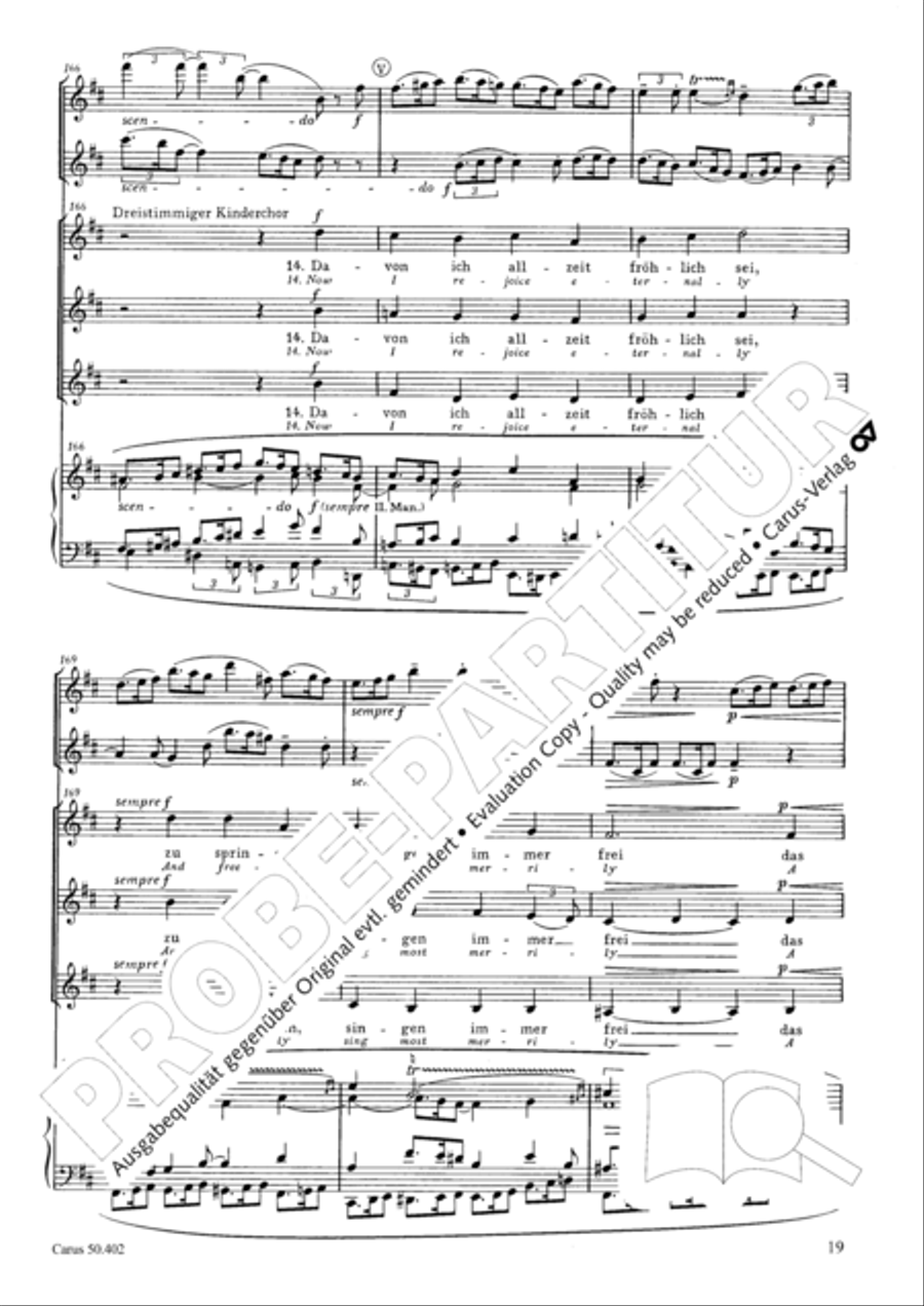From heav'n above to earth I come (Vom Himmel hoch, da komm ich her) SSAA scores gallery preview page 22