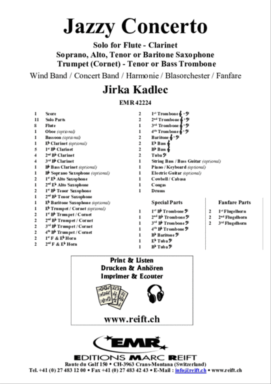 Jazzy Concerto Concert Band scores gallery preview page 2