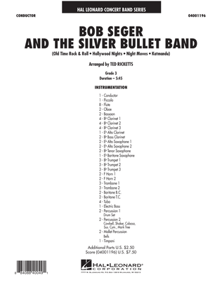 Bob Seger and The Silver Bullet Band - Conductor Score (Full Score)