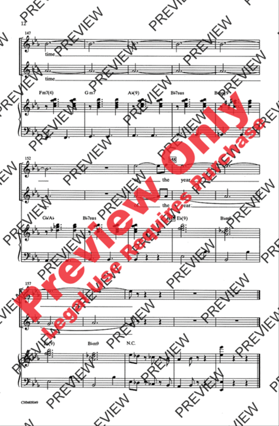 It's the Most Wonderful Time of the Year 2-Part scores gallery preview page 12