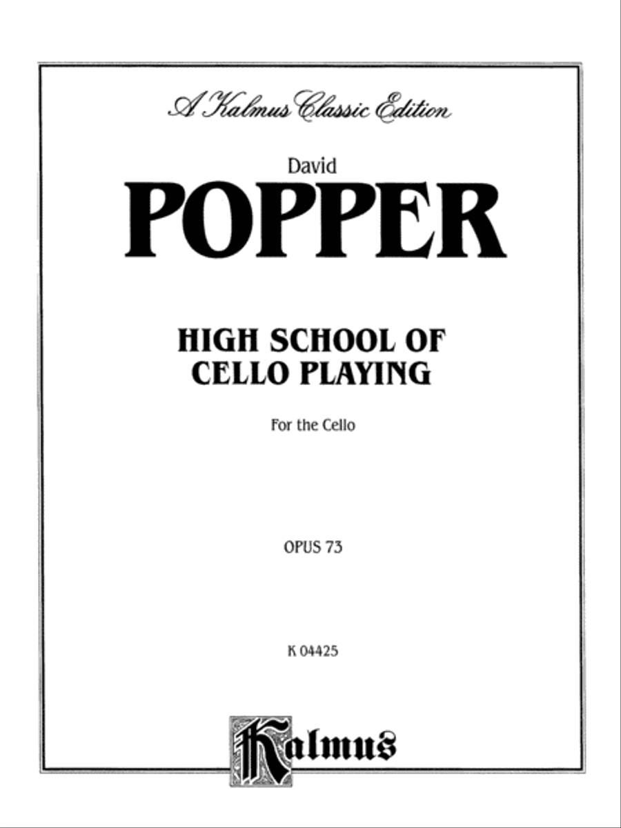High School of Cello Playing, Op. 73 Cello scores gallery preview page 2