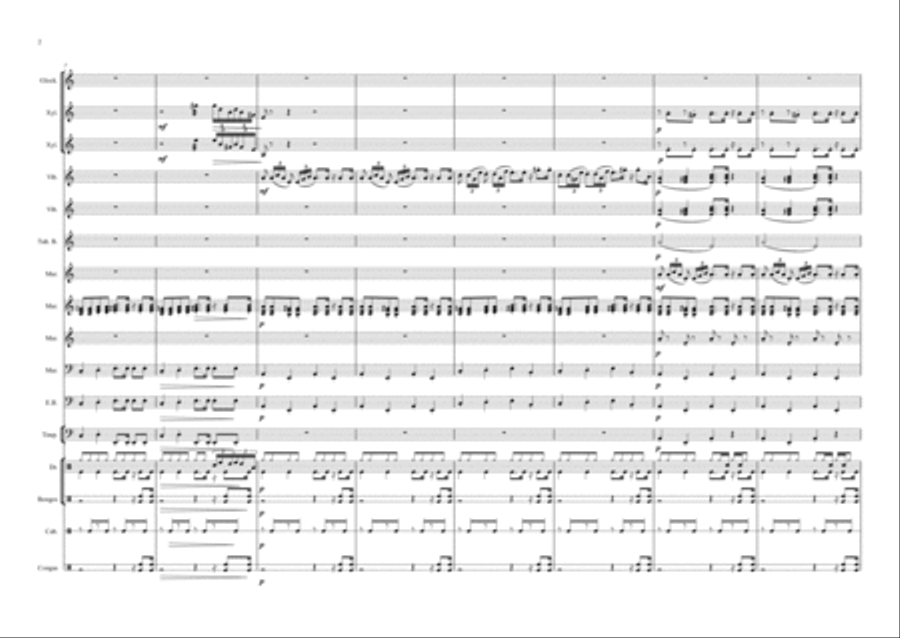 Halloween dances for percussion Percussion Ensemble scores gallery preview page 2