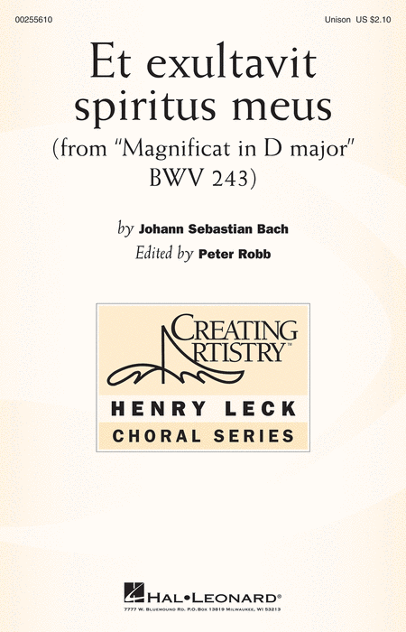 Et exultavit spiritus meus (from Magnificat in D Major BWV 243)