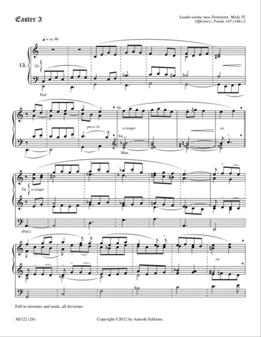 A Gregorian Liturgical Year for Organ, Volume 2 Organ scores gallery preview page 11