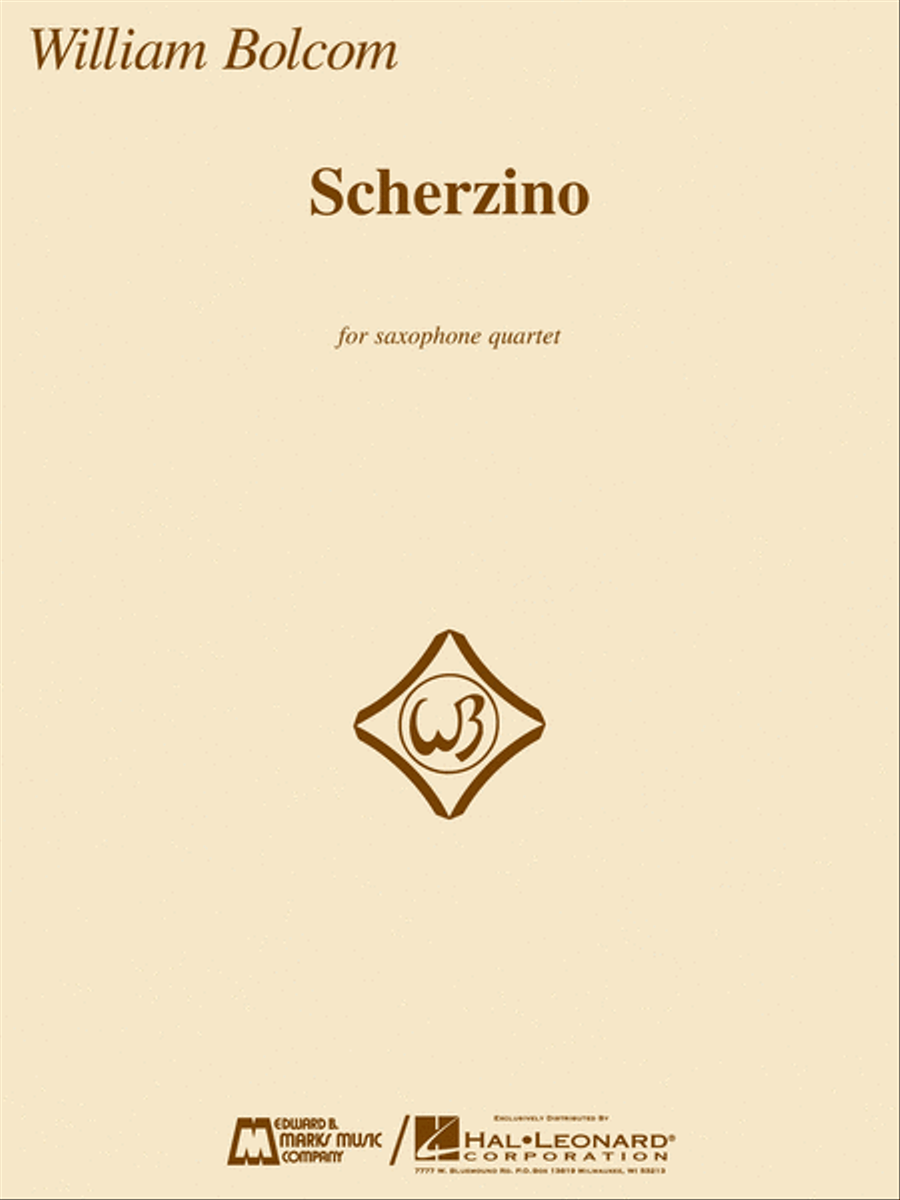 Scherzino Scherzino Saxophone Quartet scores gallery preview page 1