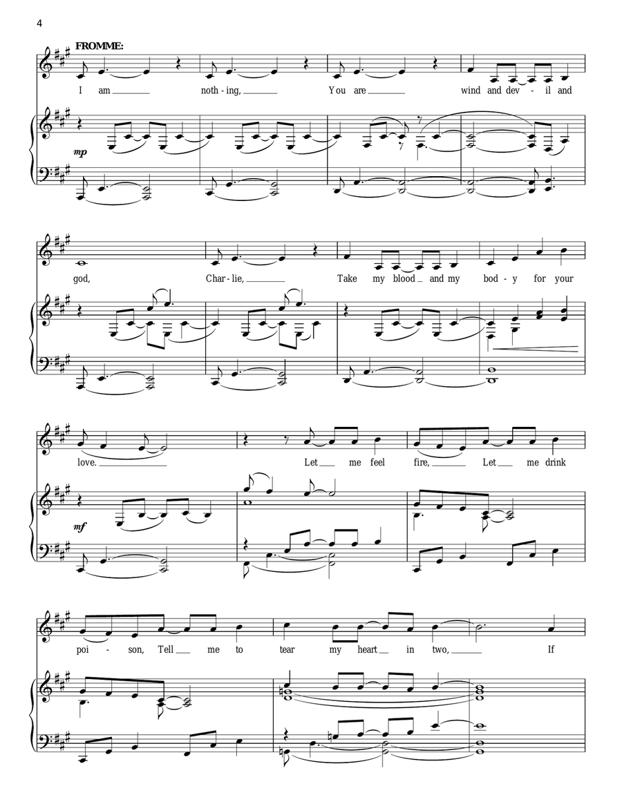 Unworthy Of Your Love Unworthy Of Your Love Piano, Vocal scores gallery preview page 4