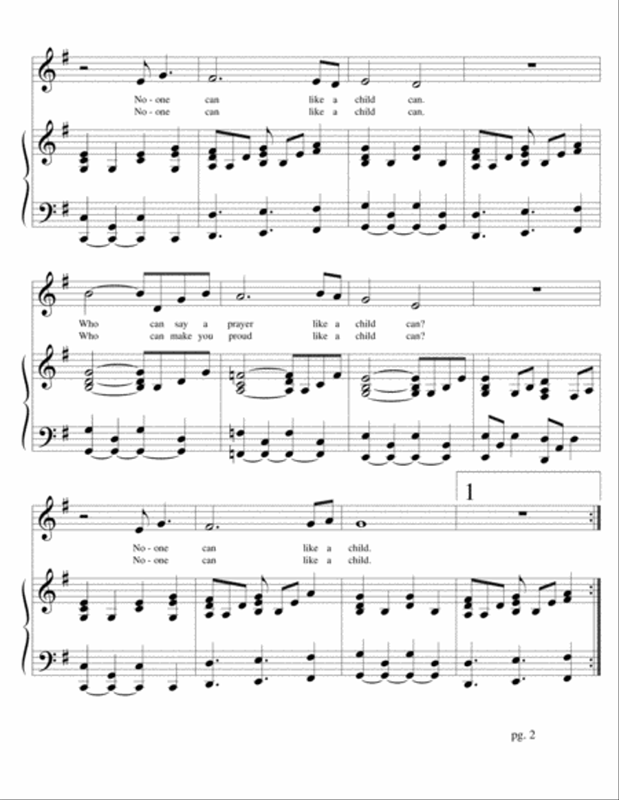 A Child Can A Child Can Unison Choir scores gallery preview page 3