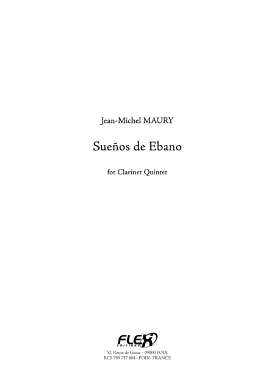 Suenos de Ebano B-Flat Clarinet scores gallery preview page 1