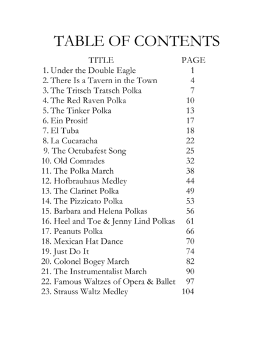 Octubafest Music Score Book - Tuba/Euphonium Quartet Euphonium Quartet scores gallery preview page 2