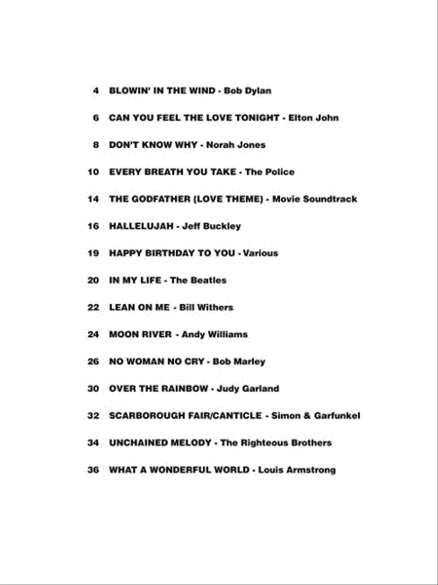 First Fingerstyle Songs Electric Guitar scores gallery preview page 3