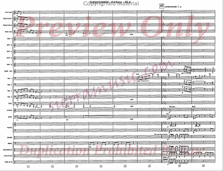 Fuego Cubano (Cuban Fire) Jazz Ensemble scores gallery preview page 7