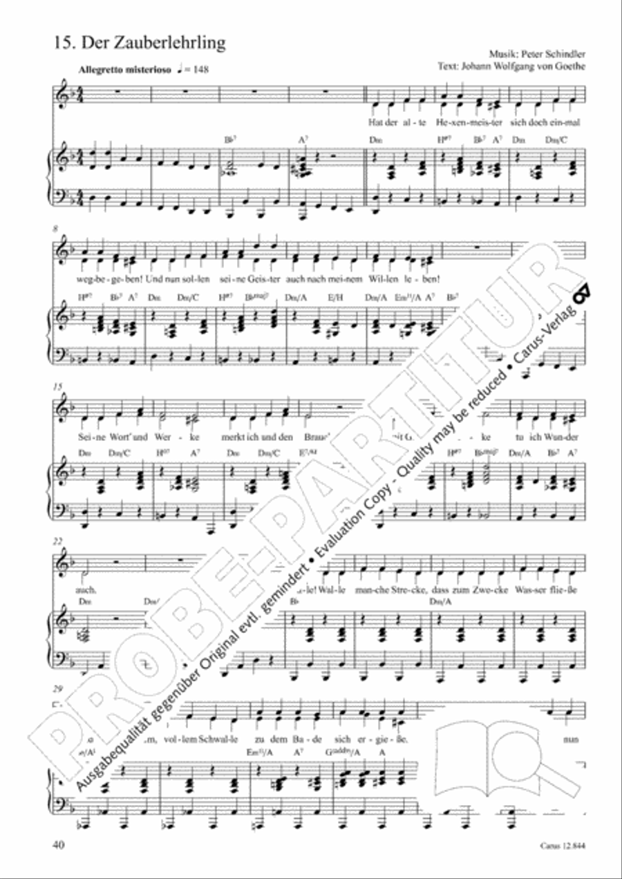 Gruselmonsterzaubersongs. Heft II Children's Choir scores gallery preview page 41
