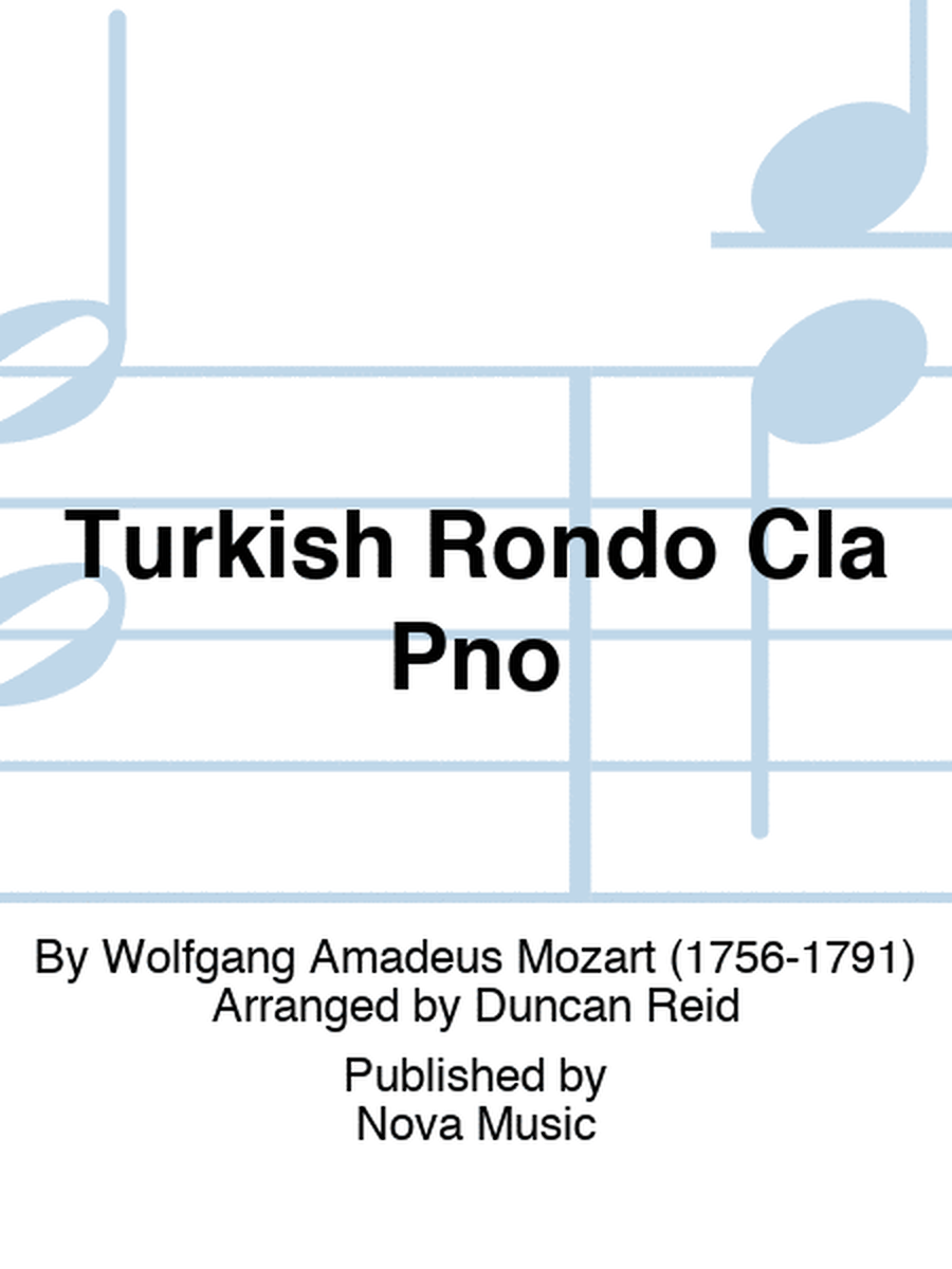 Mozart - Turkish Rondo For Clarinet/Piano