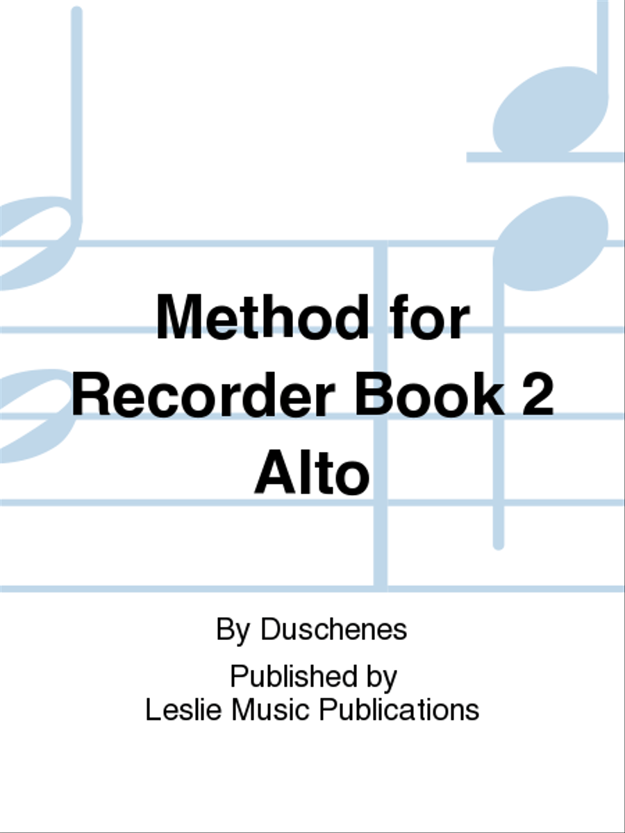 Method for the Recorder Book 2 Alto Recorder scores gallery preview page 1