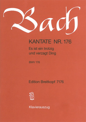 Book cover for Cantata BWV 176 "Es ist ein trotzig und verzagt Ding"