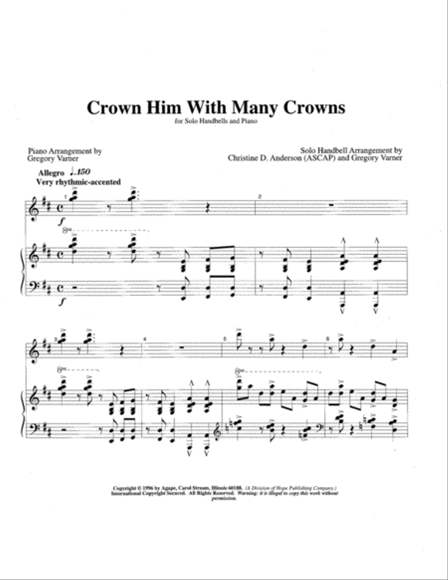 Crown Him with Many Crowns Percussion scores gallery preview page 14
