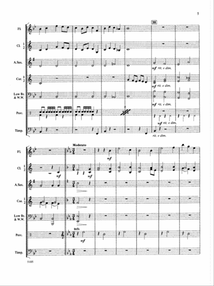 Wildwind Overture: Score Concert Band scores gallery preview page 5