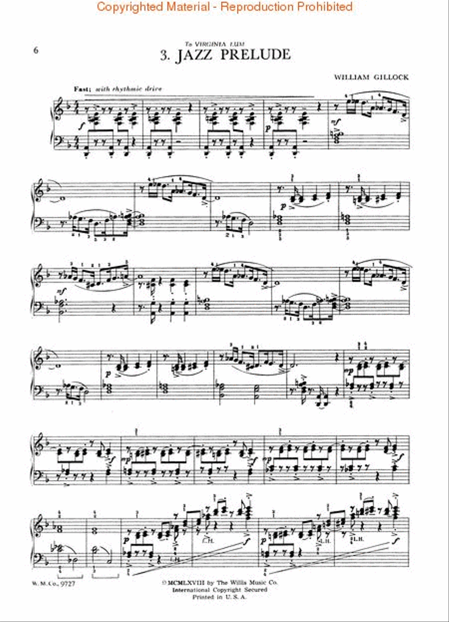 Three Jazz Preludes Piano scores gallery preview page 4