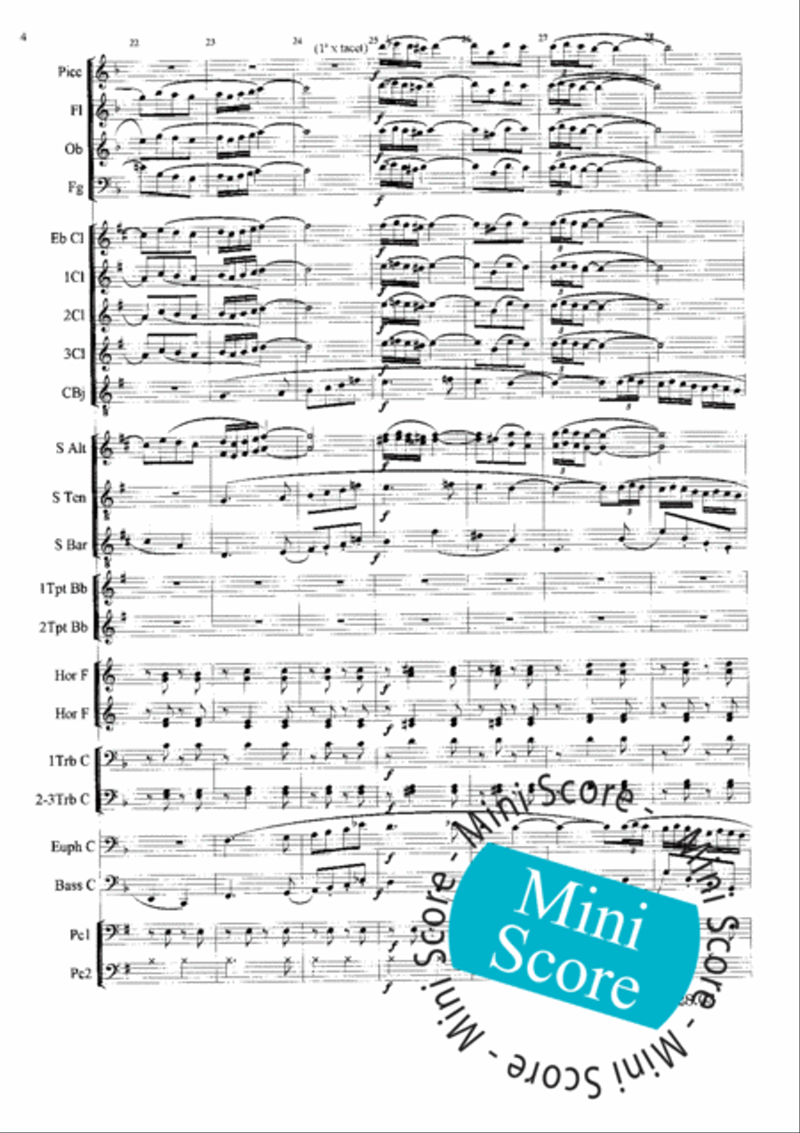 Al Centenario Concert Band scores gallery preview page 8