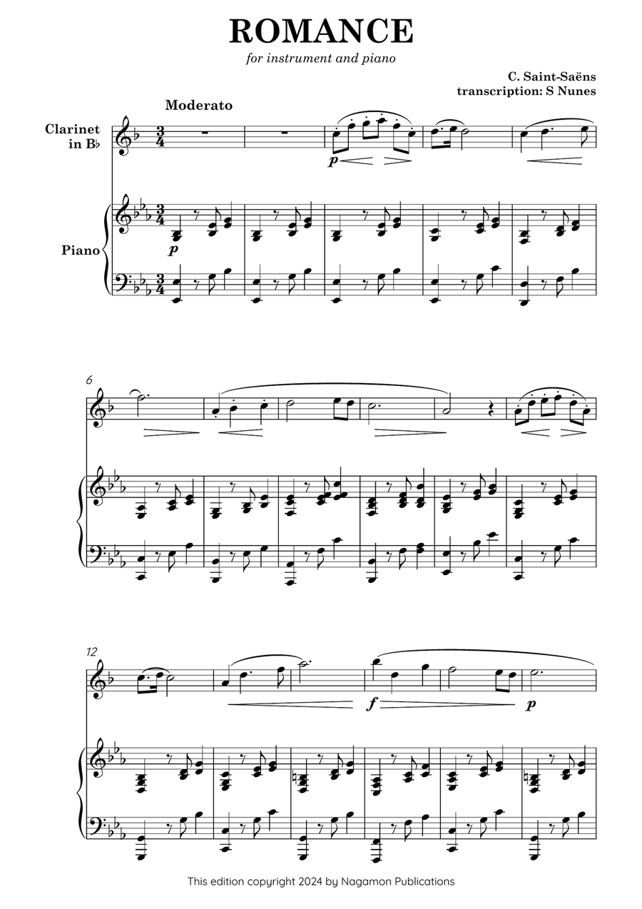 Book cover for Romance, Op. 36