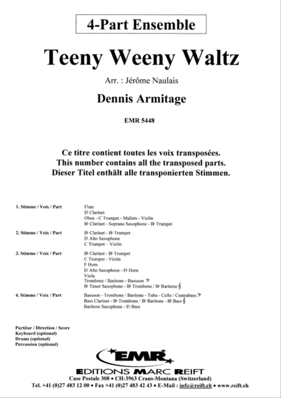 Teeny Weeny Waltz Concert Band scores gallery preview page 2