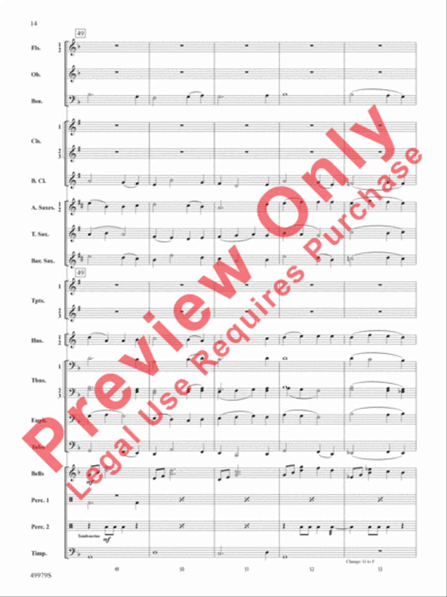 Christmas Is Here! Concert Band scores gallery preview page 15