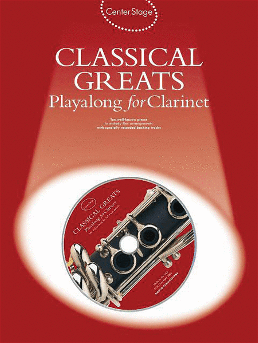 Classical Greats Play-Along Clarinet Solo scores gallery preview page 1