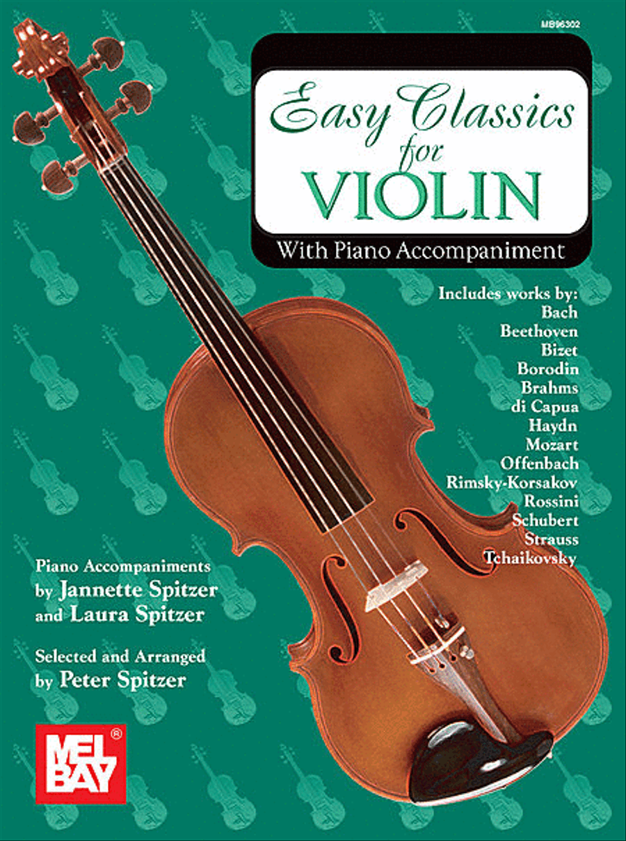 Easy Classics for Violin - With Piano Accompaniment Violin scores gallery preview page 1