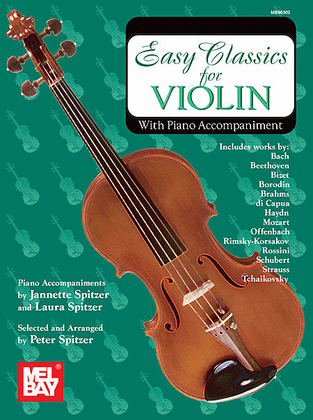 Book cover for Easy Classics for Violin - With Piano Accompaniment