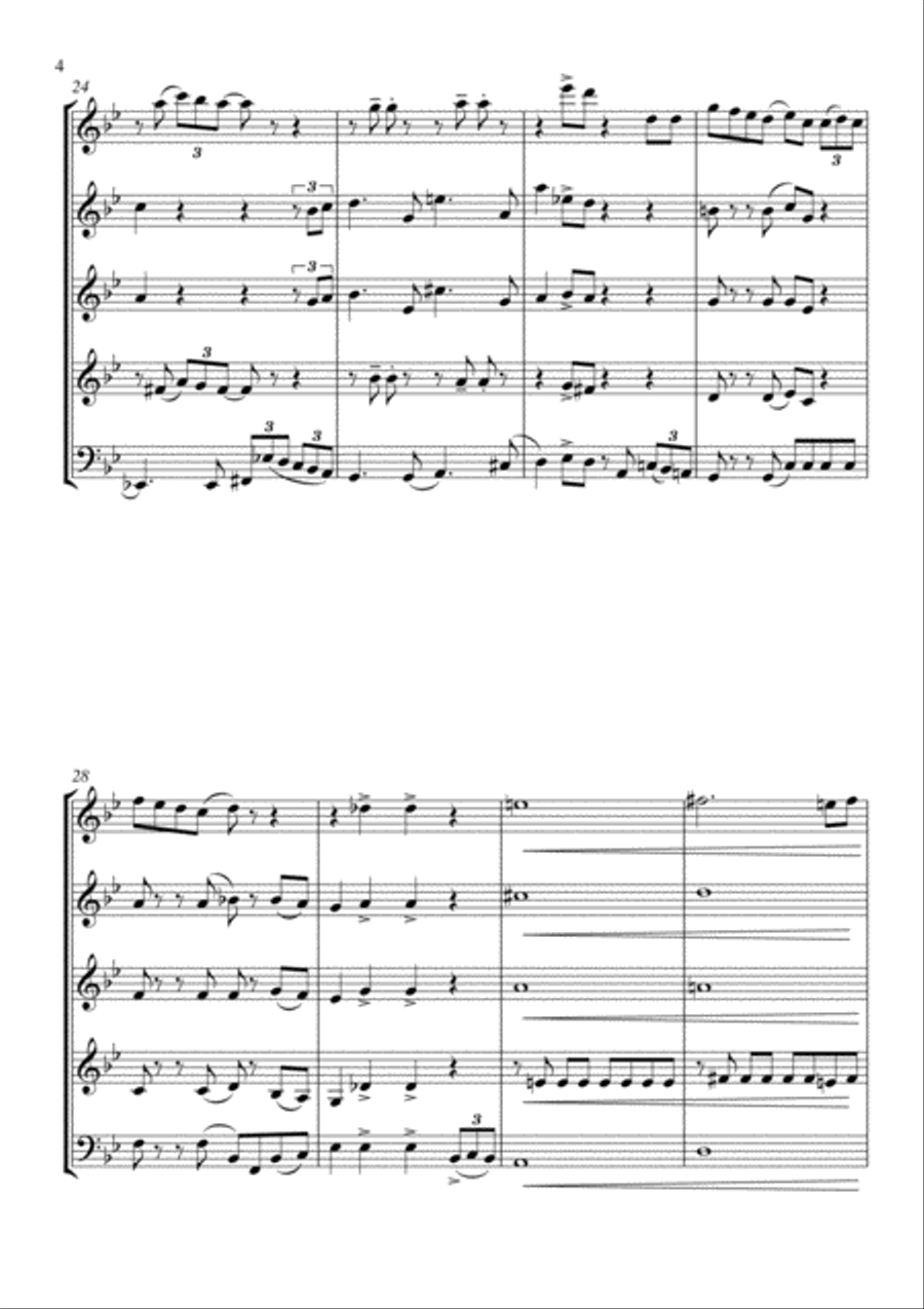 You're A Mean One, Mr. Grinch Woodwind Quintet scores gallery preview page 5