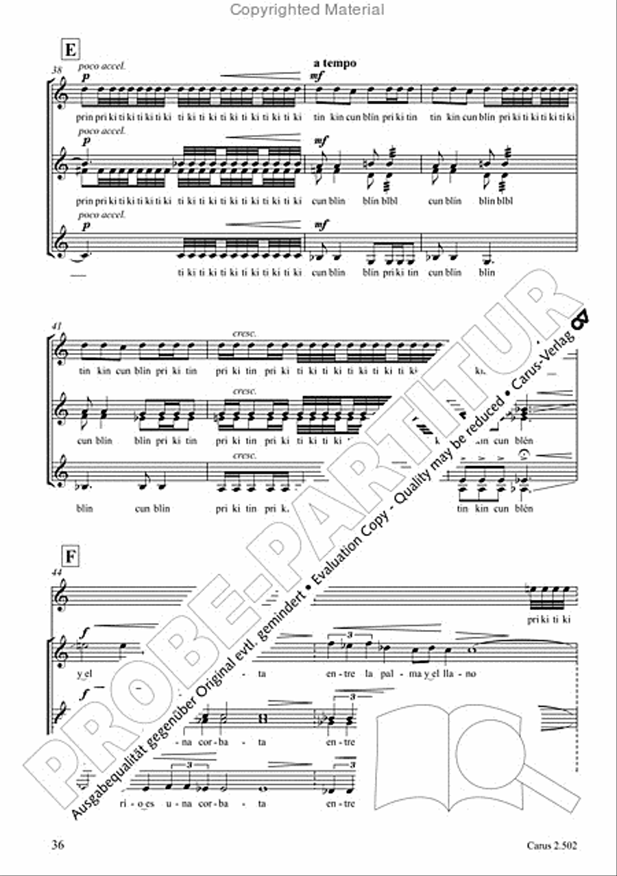 Makumbebe II. Latin American Choral Repertoire. Carmina mundi. Music + CD Choir scores gallery preview page 37