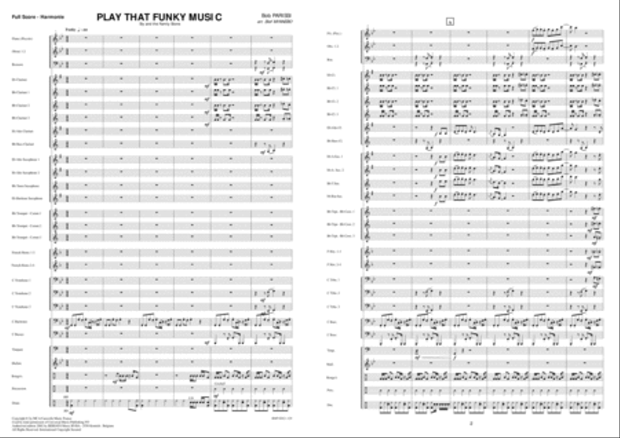 Play That Funky Music Concert Band scores gallery preview page 2