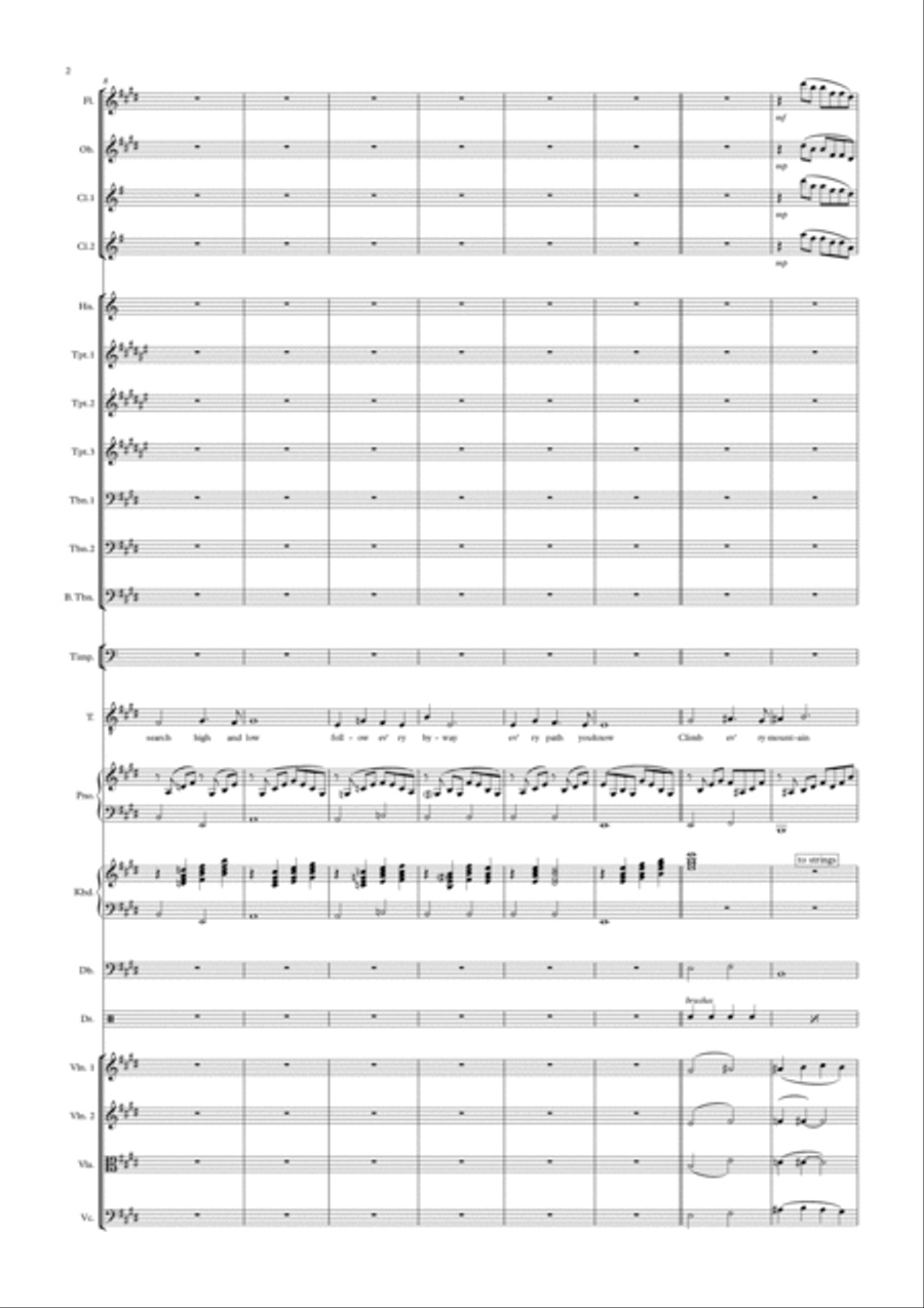 Climb Ev'ry Mountain Clarinet scores gallery preview page 2