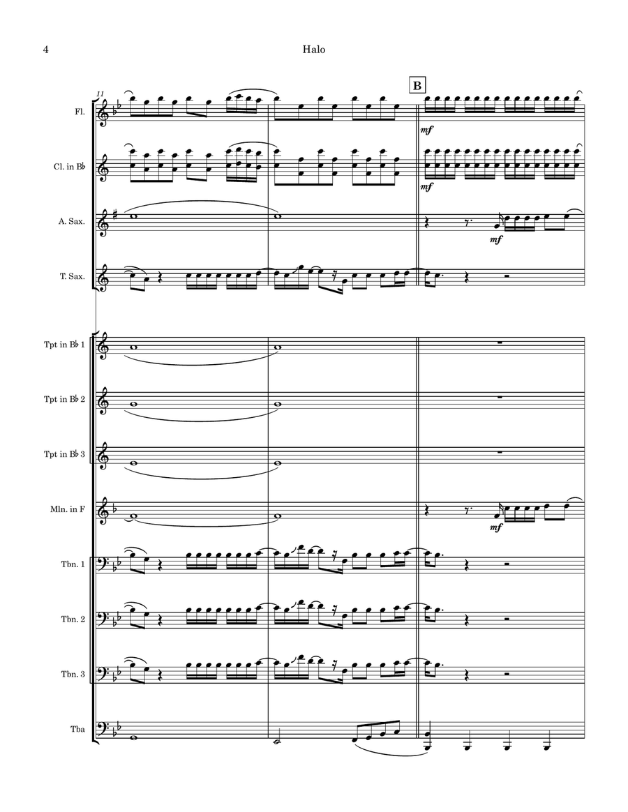 Halo Marching Band scores gallery preview page 4