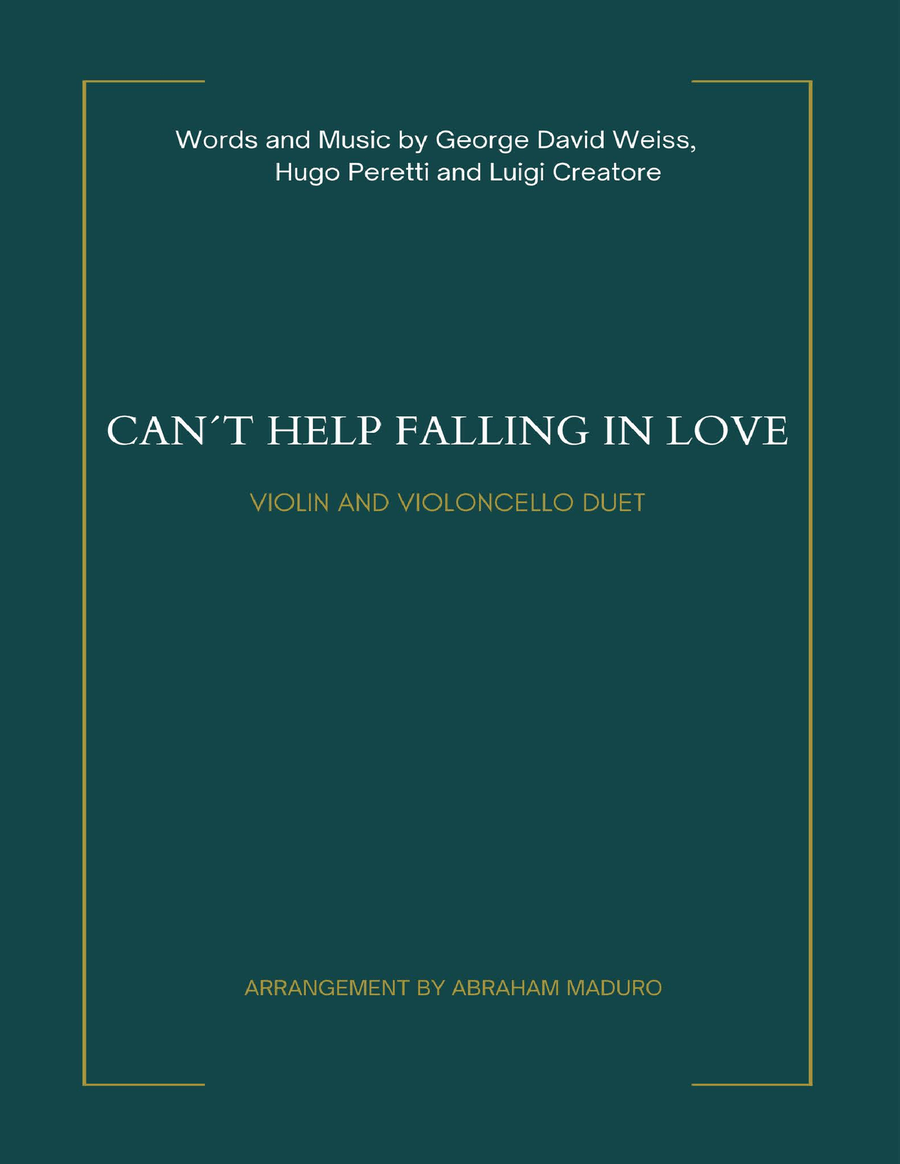Can't Help Falling In Love String Duet scores gallery preview page 1