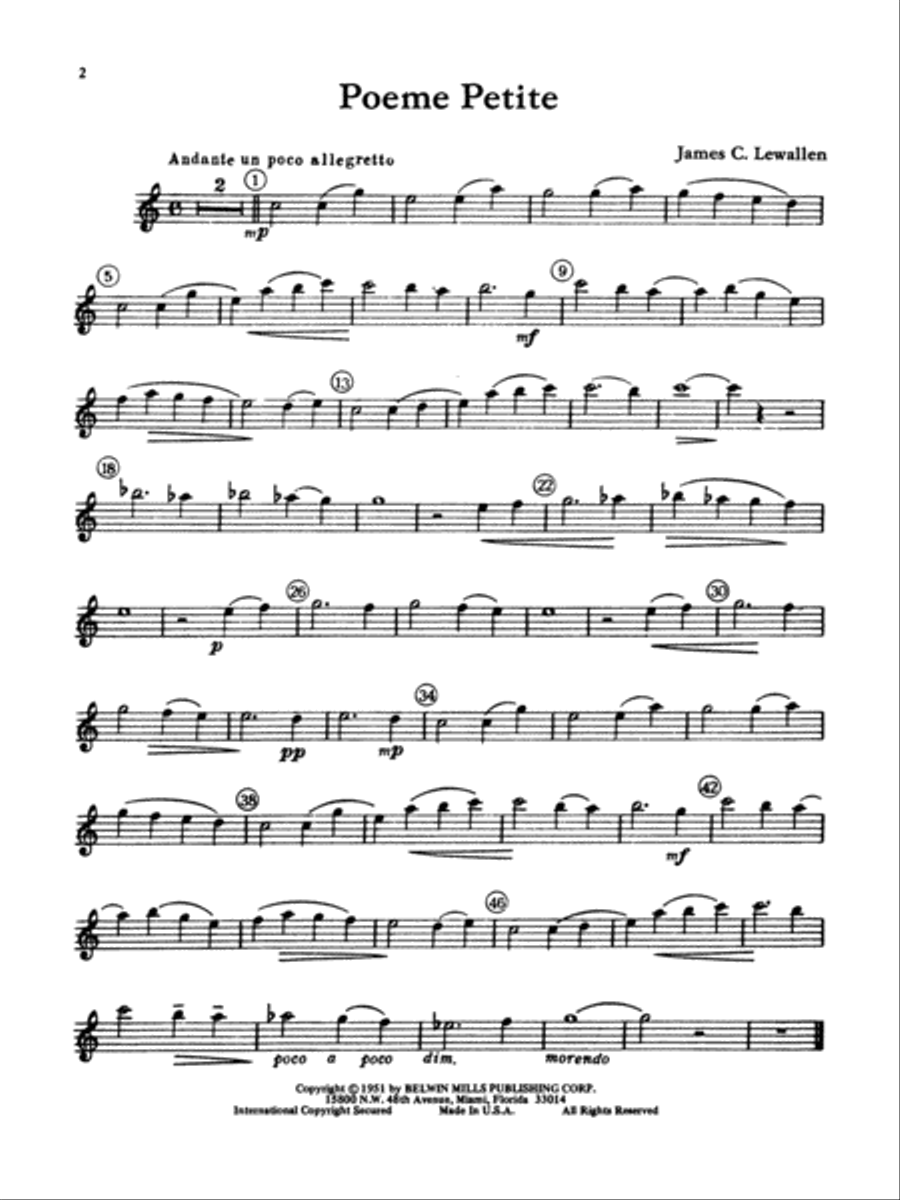 Solo Sounds for Flute, Volume 1 Flute Solo scores gallery preview page 3