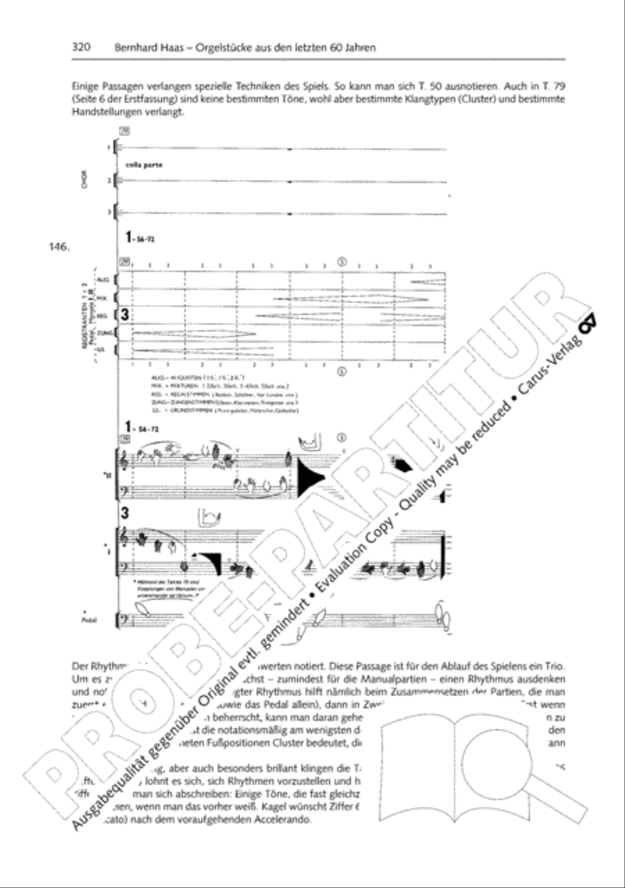 Orgelschule zur historischen Auffuhrungspraxis Organ Solo scores gallery preview page 321