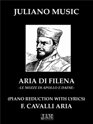 ARIA DI FILENA (PIANO REDUCTION WITH LYRICS) - F. CAVALLI