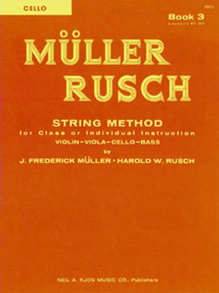 Book cover for Muller-Rusch String Method Book 3 - Cello
