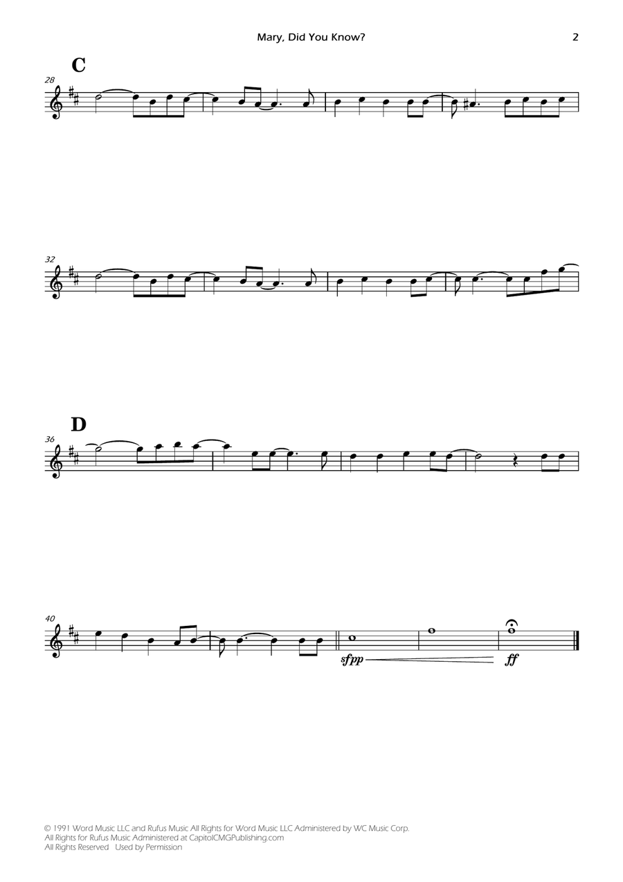 Mary, Did You Know? Mary, Did You Know? Chamber Music scores gallery preview page 4