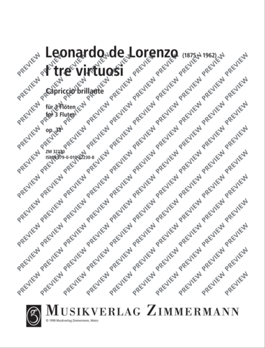 I tre virtuosi Flute Trio scores gallery preview page 2